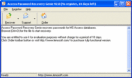 Access Password Recovery Genie screenshot